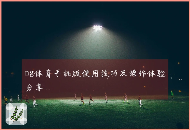 ng体育手机版使用技巧及操作体验分享